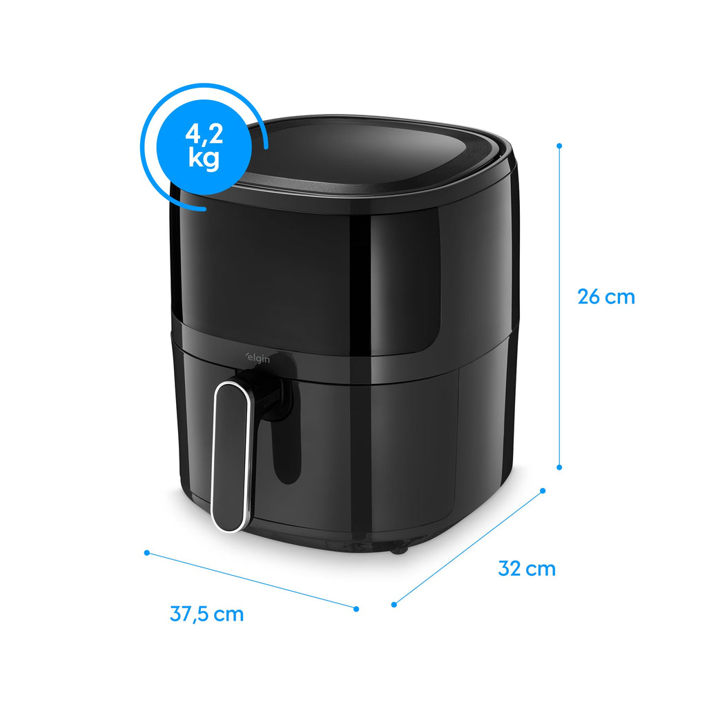 Fritadeira Elétrica Elgin VISIO Digital 5L, Grelha Easy Clean, Painel Touch, AFJ50