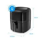 Fritadeira Elétrica Elgin VISIO Digital 5L, Grelha Easy Clean, Painel Touch, AFJ50