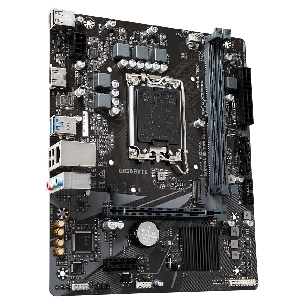 Placa Mãe Gigabyte H610M K, Intel LGA 1700 DDR4