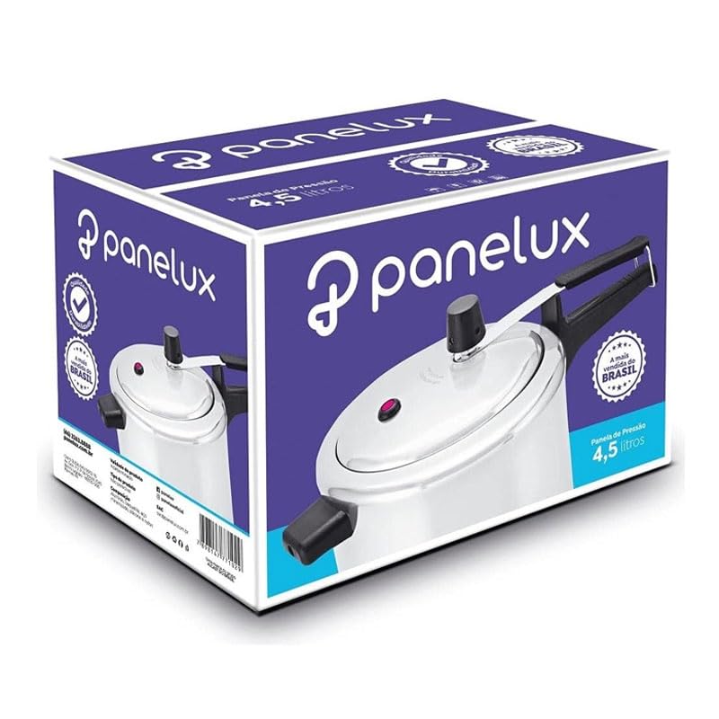 Panela De Pressão Panelux Classic 4,5 Litros Alumínio Polido