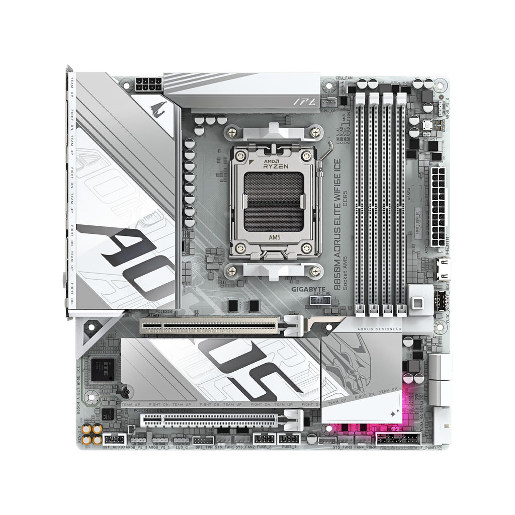 Placa Mãe Gigabyte B850M Aorus Elite WiFi, PCIe 5.0 x16, AM5, Micro ATX, ICE DDR5