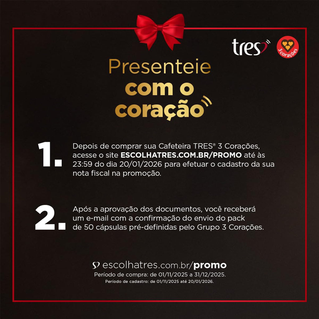 Cafeteira Espresso Três Corações LOV Multibebidas, Automática