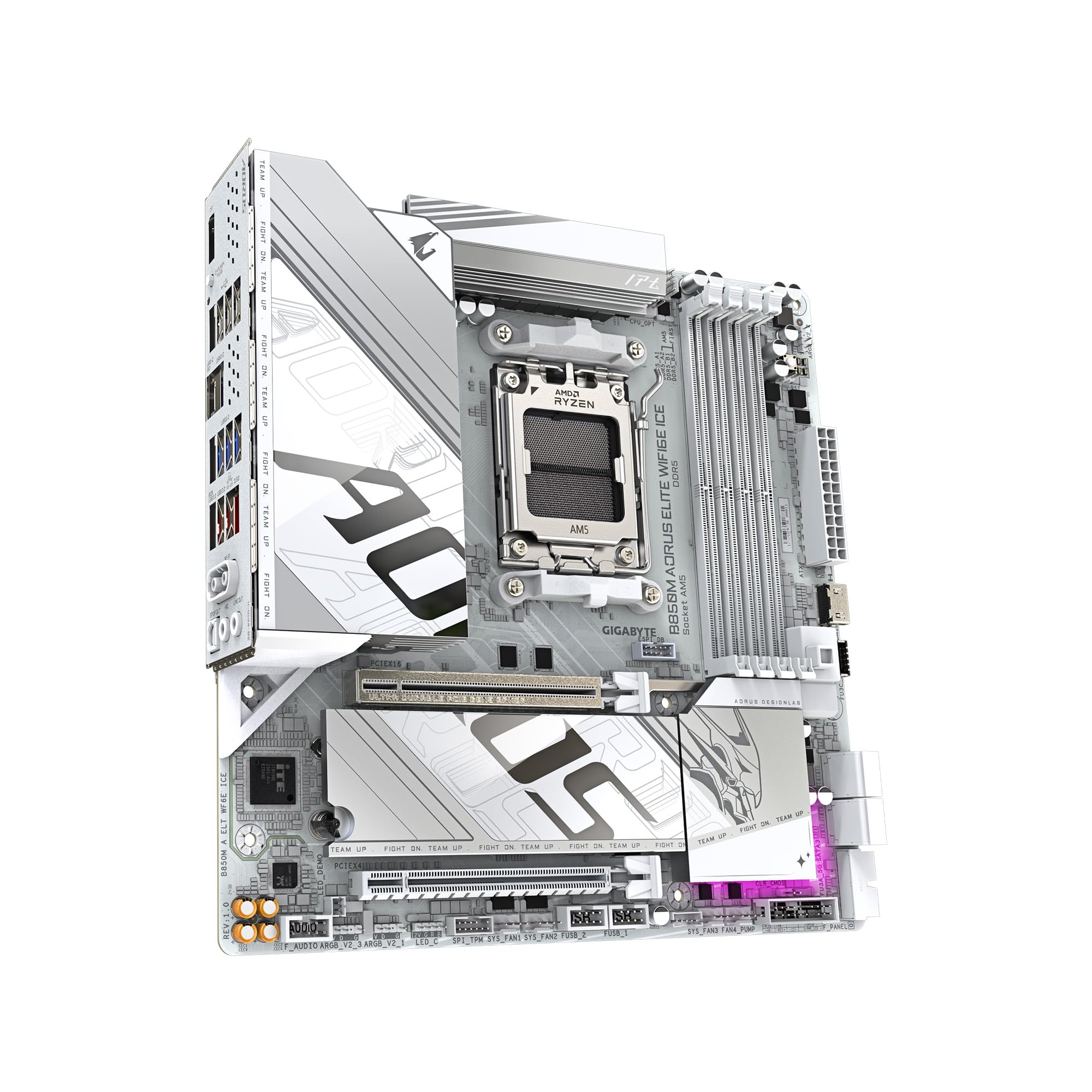 Placa Mãe Gigabyte B850M Aorus Elite WiFi, PCIe 5.0 x16, AM5, Micro ATX, ICE DDR5