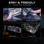 Placa mãe Gigabyte B850 Gaming WiFi 6, Display Ports, HDMI, AM5, Micro-ATX DDR5