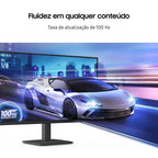 Monitor Gamer Samsung S3 24" FHD, IPS, 100Hz, HDMI e VGA, Preto