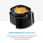 Fritadeira Elétrica Elgin VISIO Digital 5L, Grelha Easy Clean, Painel Touch, AFJ50