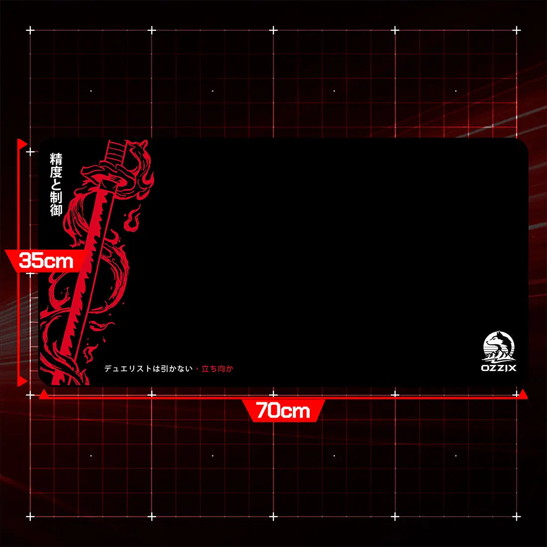 Mousepad Courtesy 70×35 Katana Speed Exclusivo Ozzix