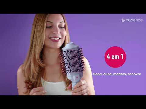 Escova Secadora Cadence 4 em 1 - ESC 710, Cinza/Preto Bivolt