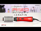 Escova Rotativa Infinity Keratin Mondial Vermelho ER-11-KR
