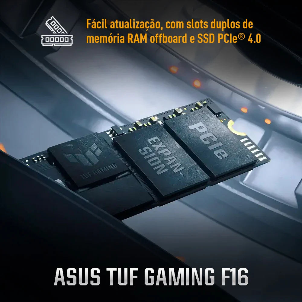 Notebook ASUS TUF Gaming F16, Intel Core 5, NVIDIA RTX™ 3050, 16GB, 512GB SSD, Windows 11 Home, 16" LED FHD+, Mecha Gray