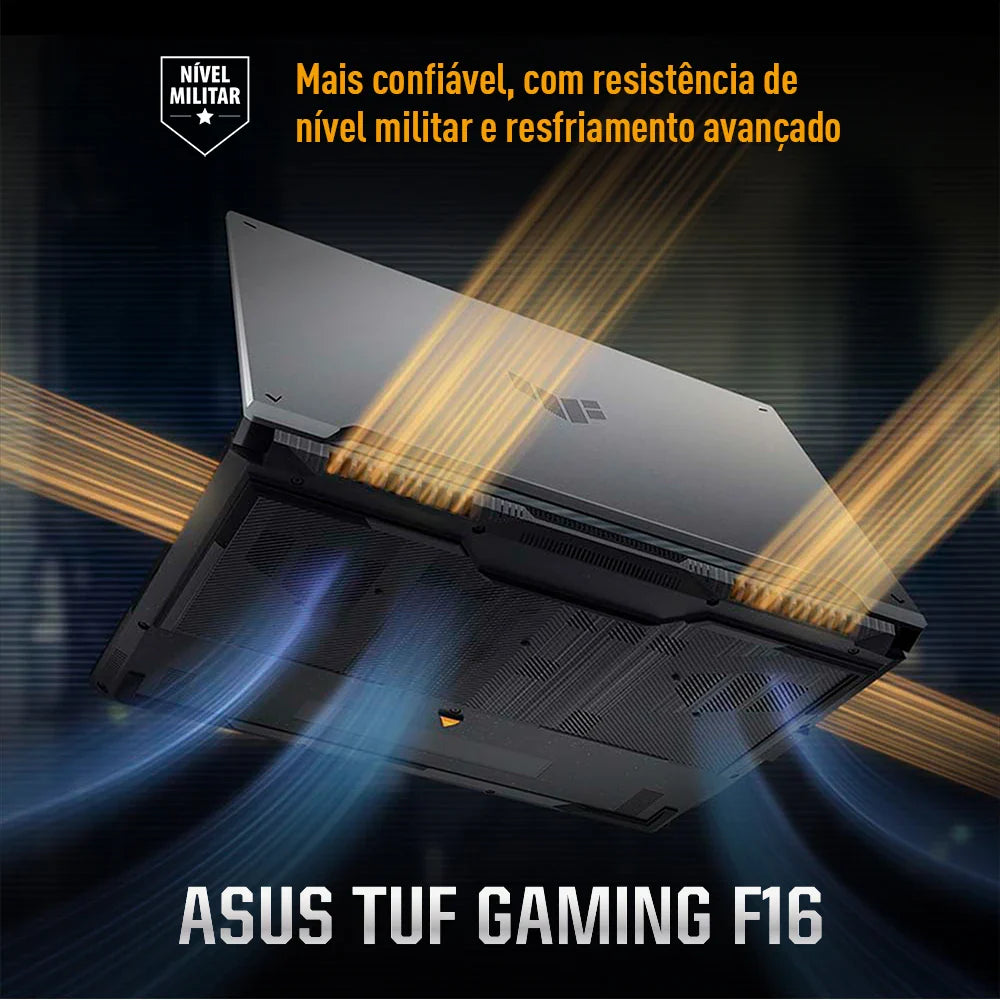 Notebook ASUS TUF Gaming F16, Intel Core 5, NVIDIA RTX™ 3050, 16GB, 512GB SSD, Windows 11 Home, 16" LED FHD+, Mecha Gray