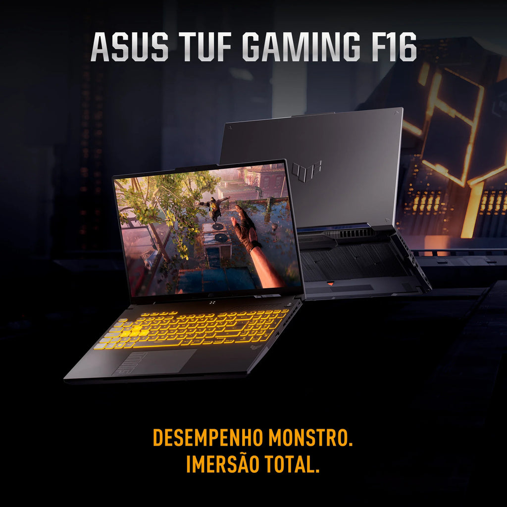 Notebook ASUS TUF Gaming F16, Intel Core 5, NVIDIA RTX™ 3050, 16GB, 512GB SSD, Windows 11 Home, 16" LED FHD+, Mecha Gray